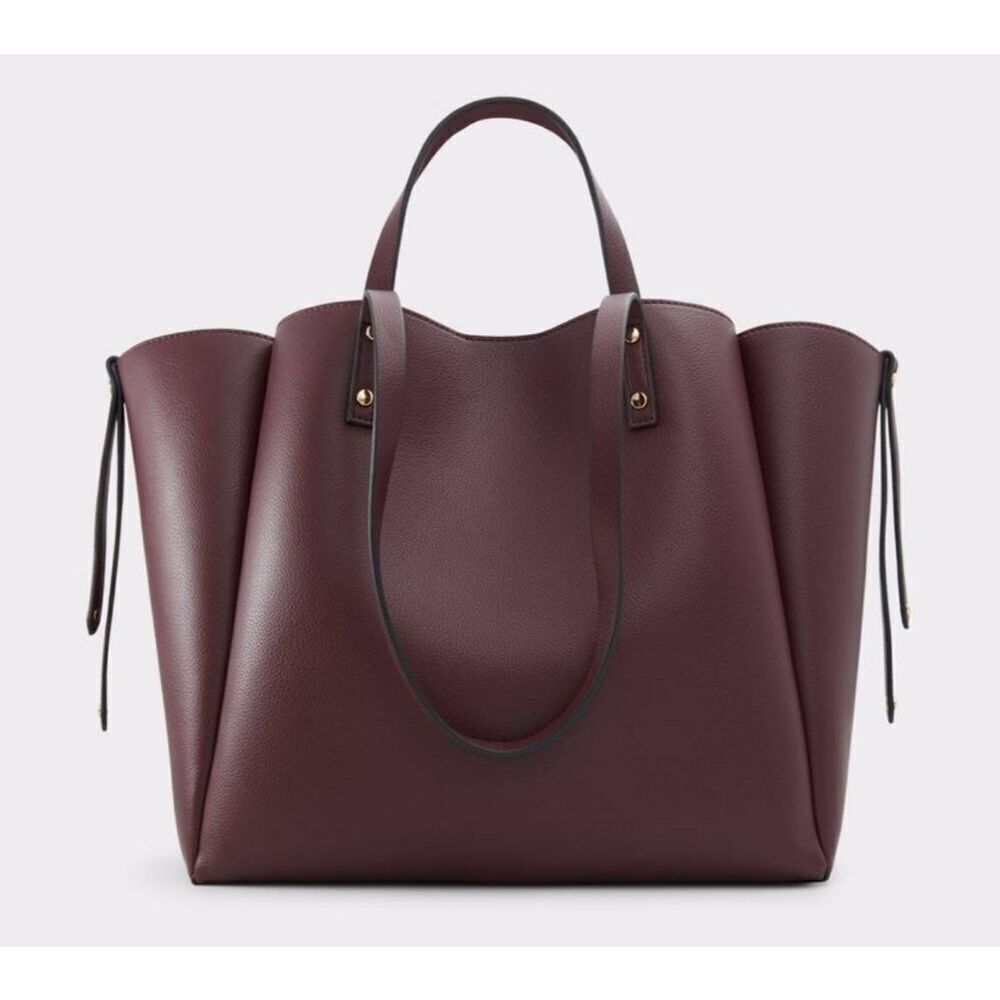 NWT~ALDO Bordeaux Supple Large & Roomy Tote Bag~